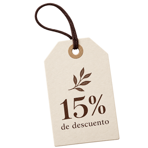 15% de descuento